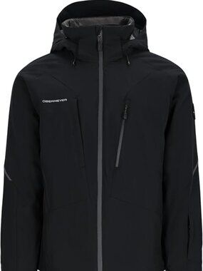 Obermeyer Raze Jacket Mens Large Black Insulated Ski Snowboard Coat NWT $299